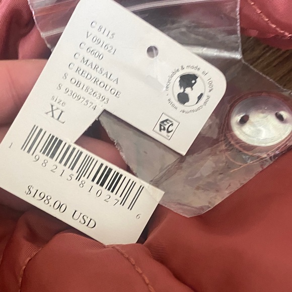 NWT Free people Quinn quilted jacket. Size XL mauve maroon - Picture 7 of 12